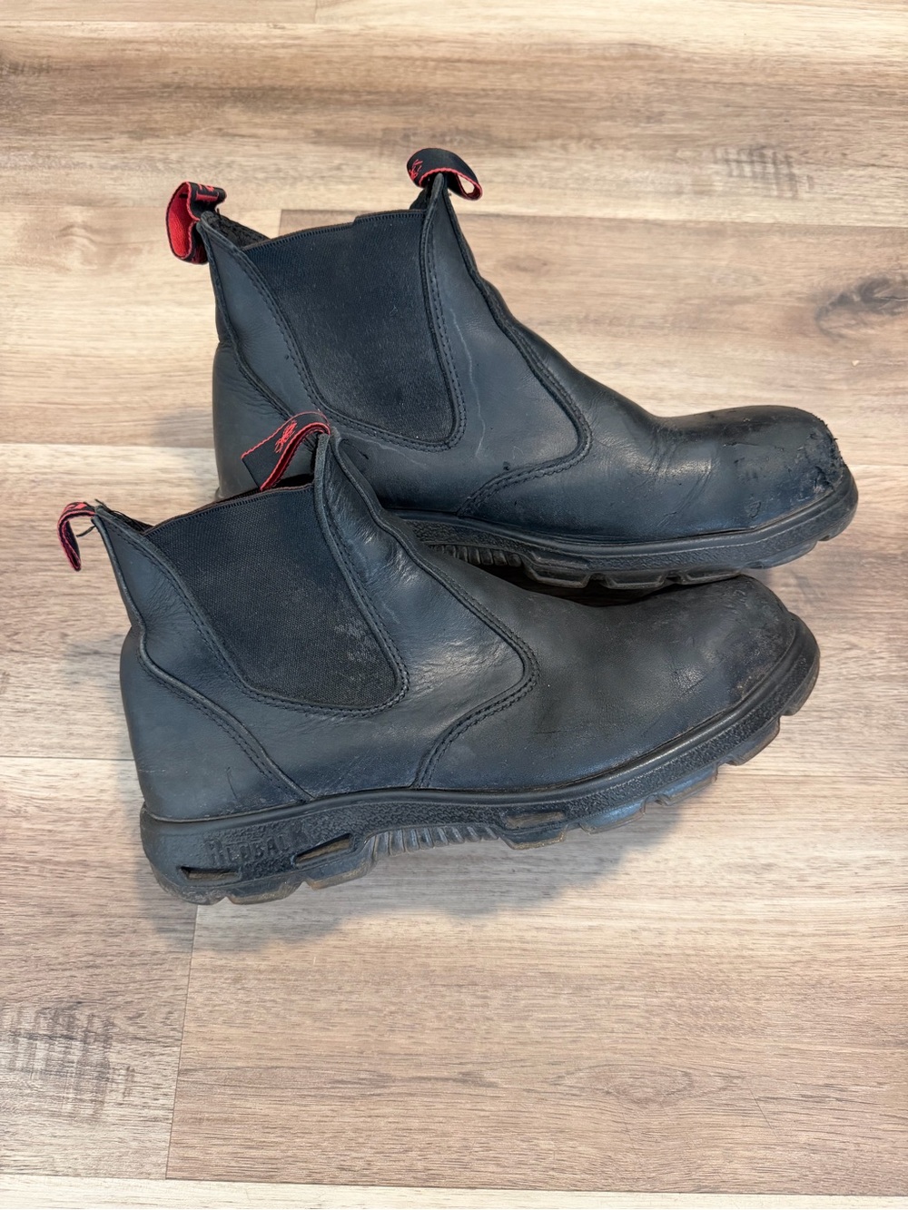 Redback Easy Escape Steel Toe Black Leather Boot Size 11 US Oil & Acid Resistant